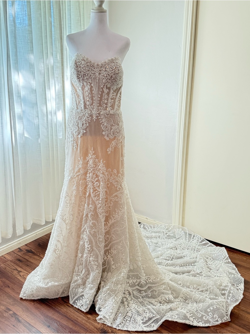 Calla Blanche “Midge” Designer Wedding Dress - Size 20 Sample w/ straps incl
